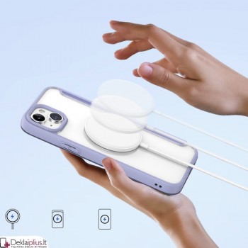 Dux Ducis Skin X Pro dirbtinos odos dėklas violetinis su magsafe (Apple Iphone 15) Dux Ducis Skin X Pro dirbtinos odos dėklas violetinis su magsafe (Apple Iphone 15)
